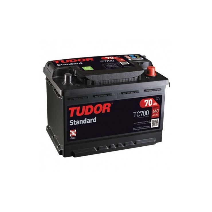 Batería de coche TUDOR. 70Ah-640EN-Modelo TC700